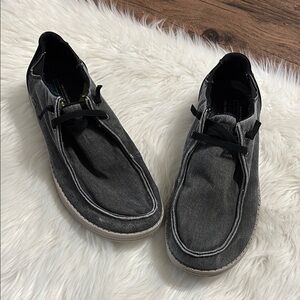 Skecher’s Casual Black Canvas Men's Shoes